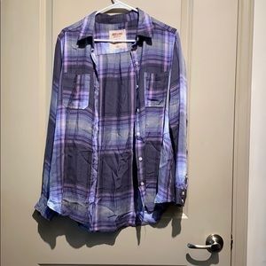 Mossimo purple flannel
